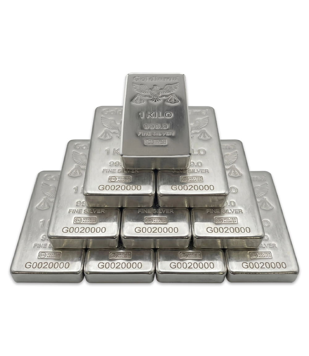 10 Kilo Cast Silver Bar