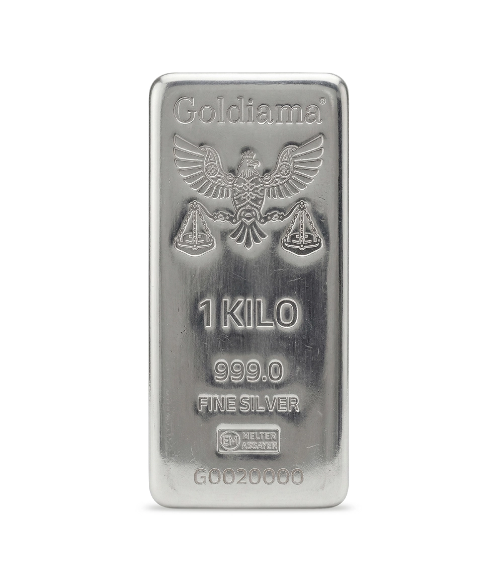 1 Kilo Cast Silver Bar