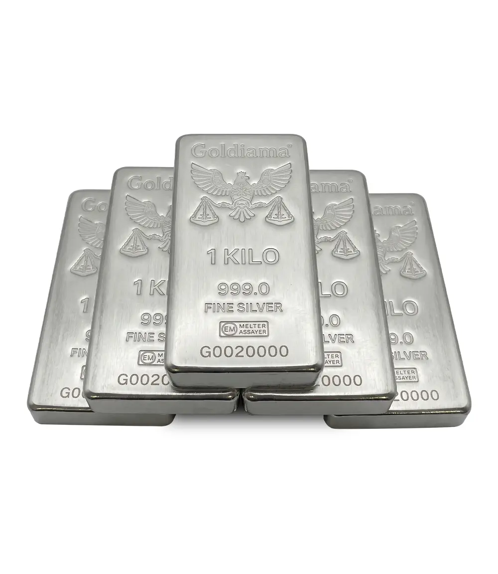 5 Kilo Cast Silver Bar