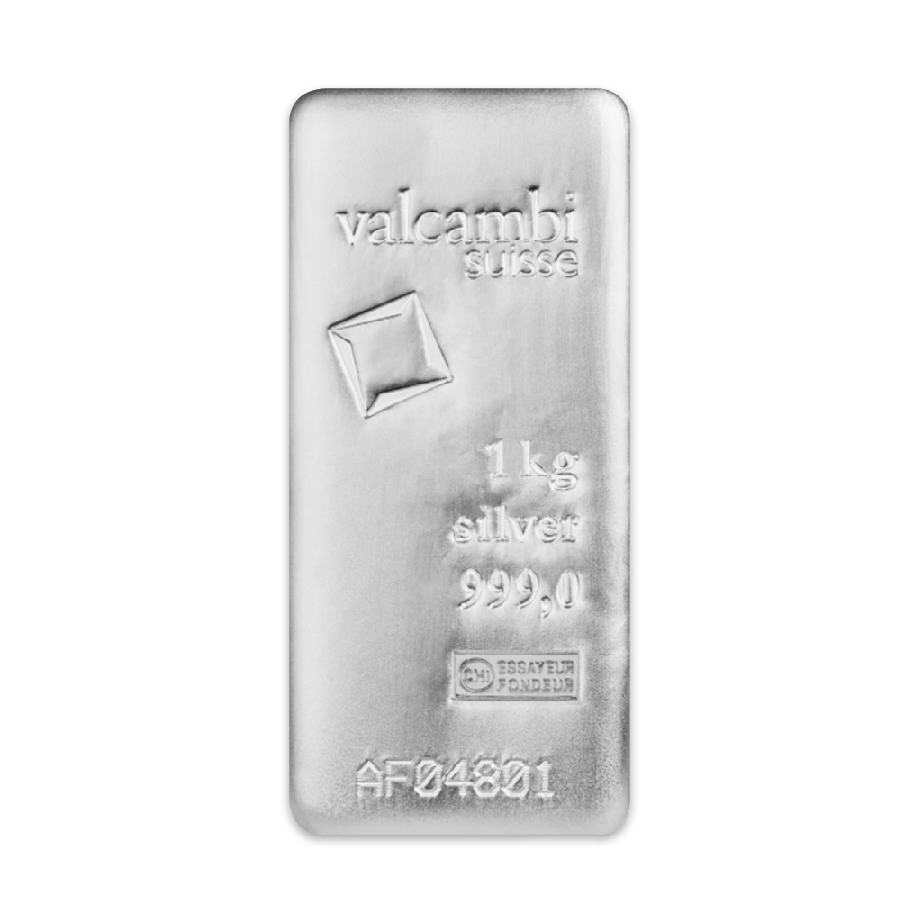 Valcambi Suisse Cast Silver Bars