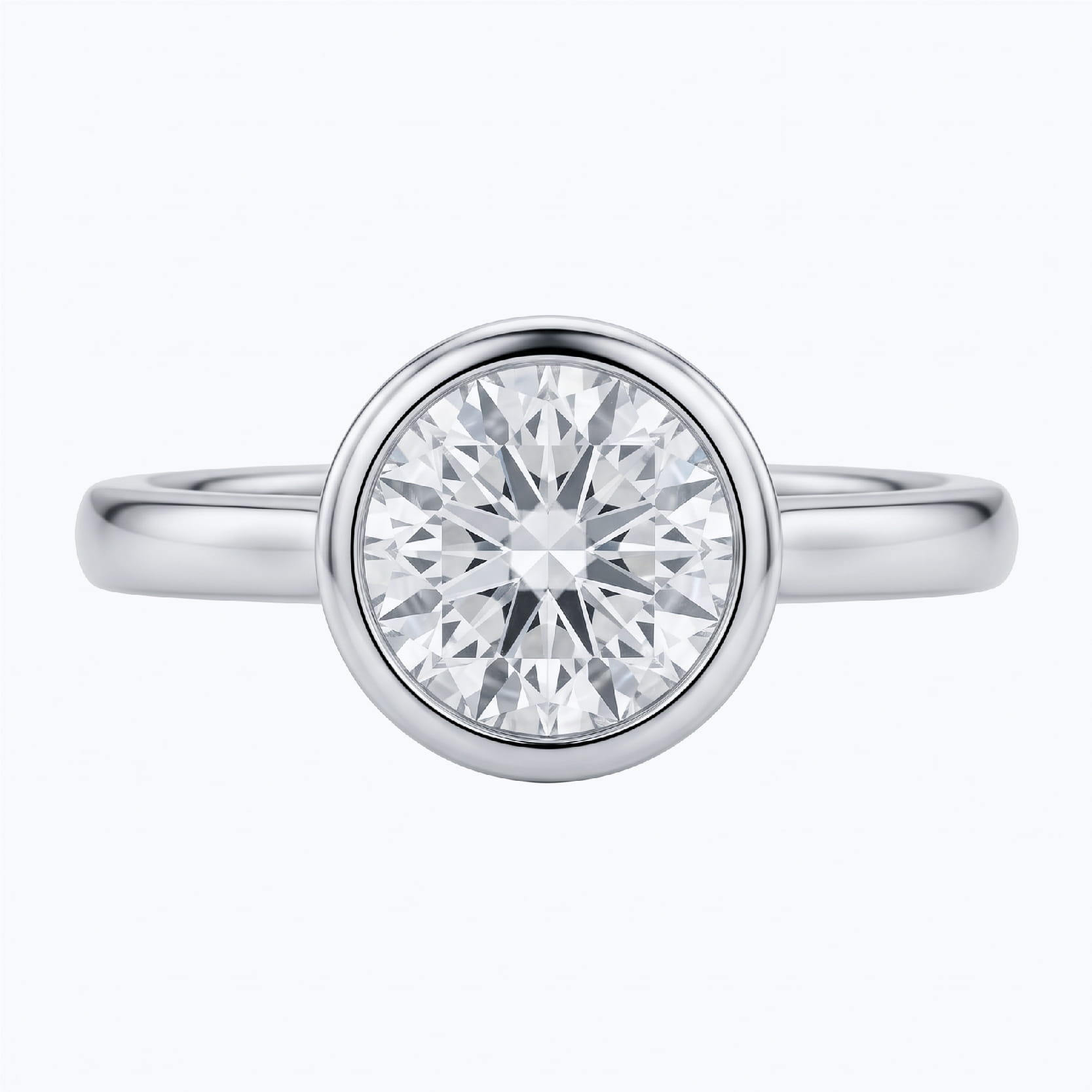 Bezel Set ring setting by Goldiama