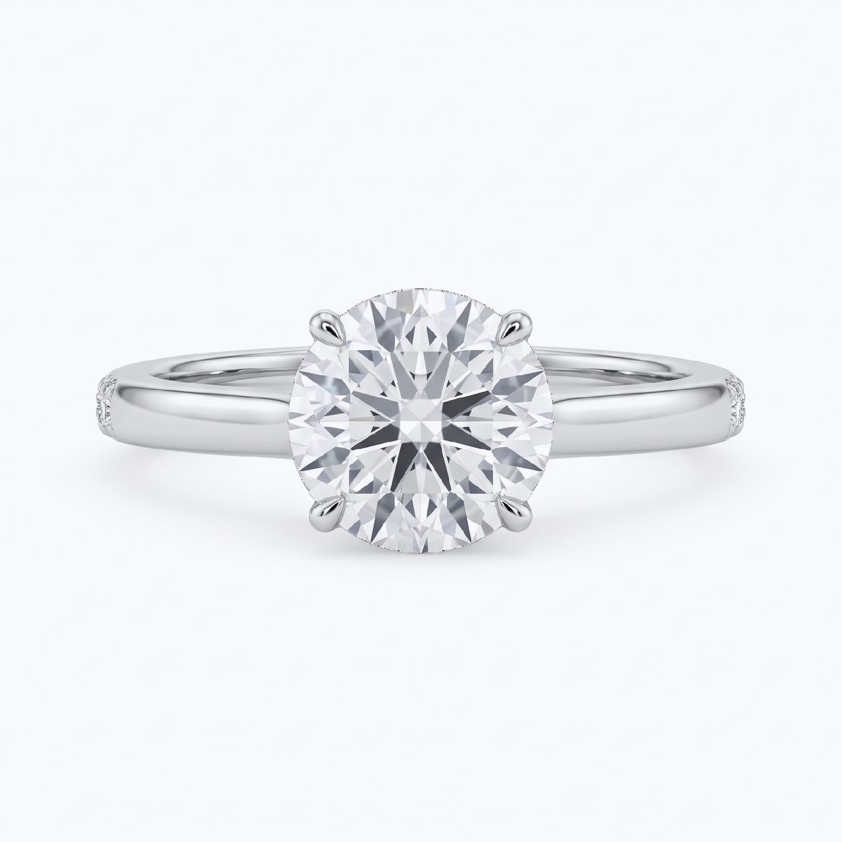 Hidden Halo ring setting by Goldiama