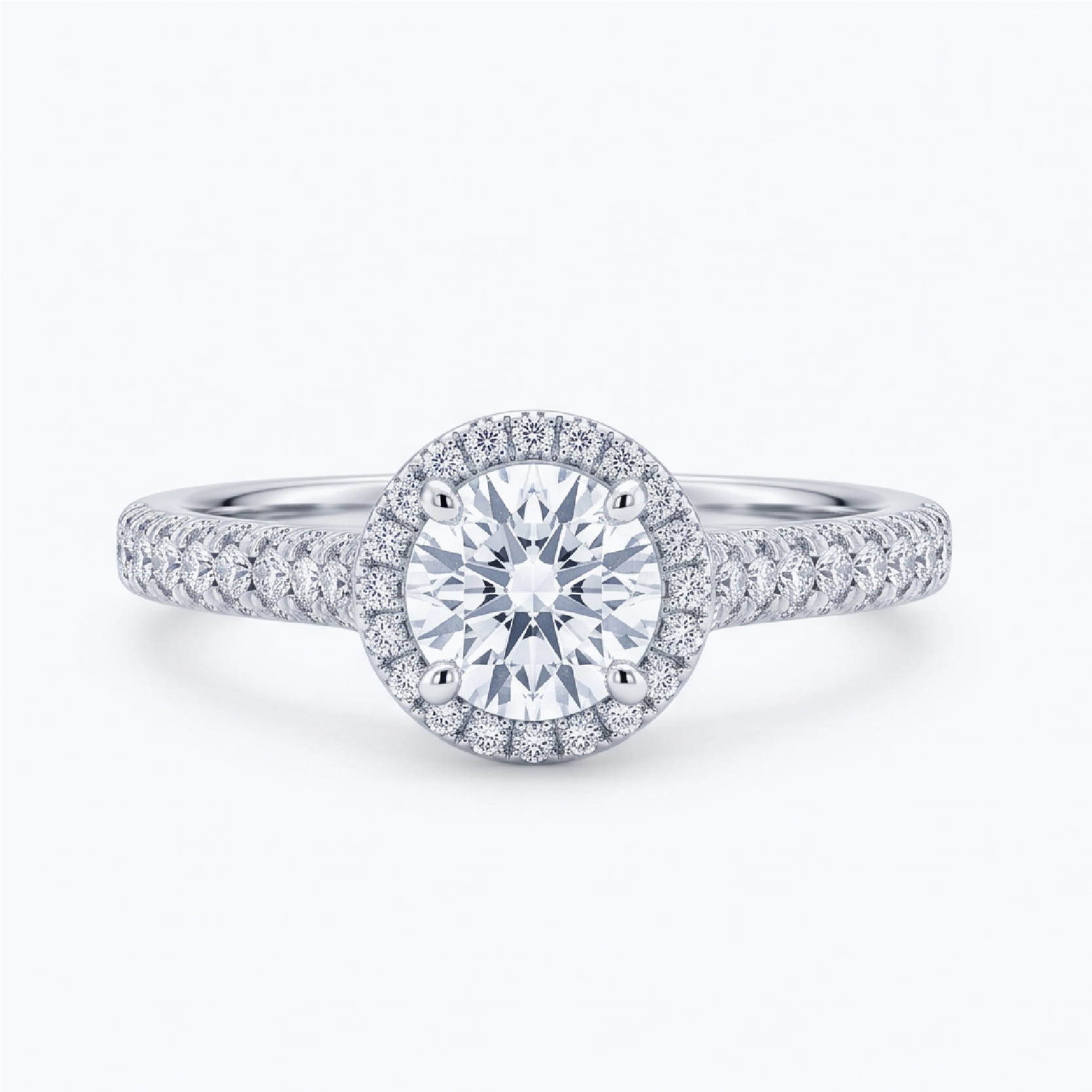 Pave ring setting by Goldiama