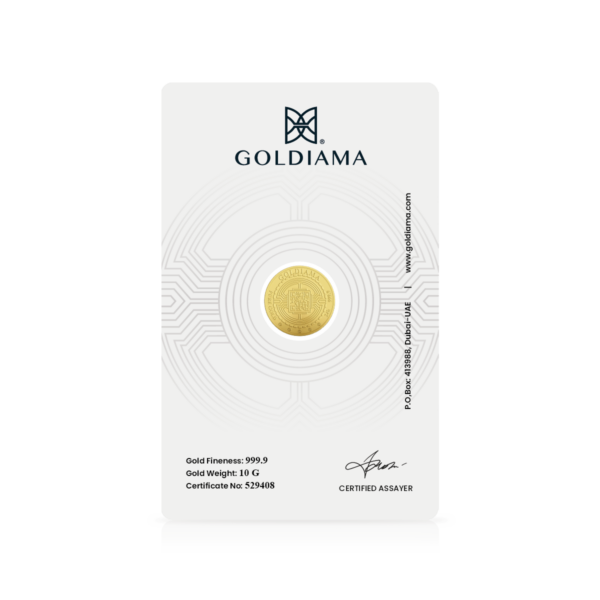 10 gram goldiama gold coin