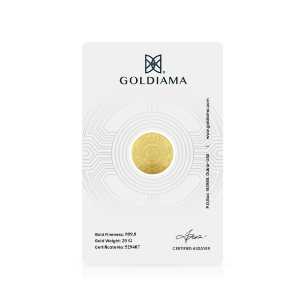 20 gram goldiama gold coin