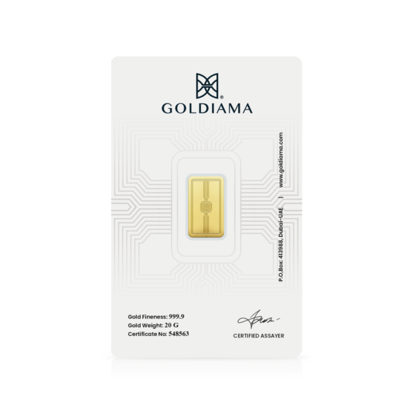 20 Gram Gold Bar 999.9 Purity