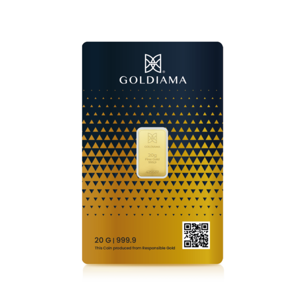 20 Gram Gold Bar 999.9 Purity