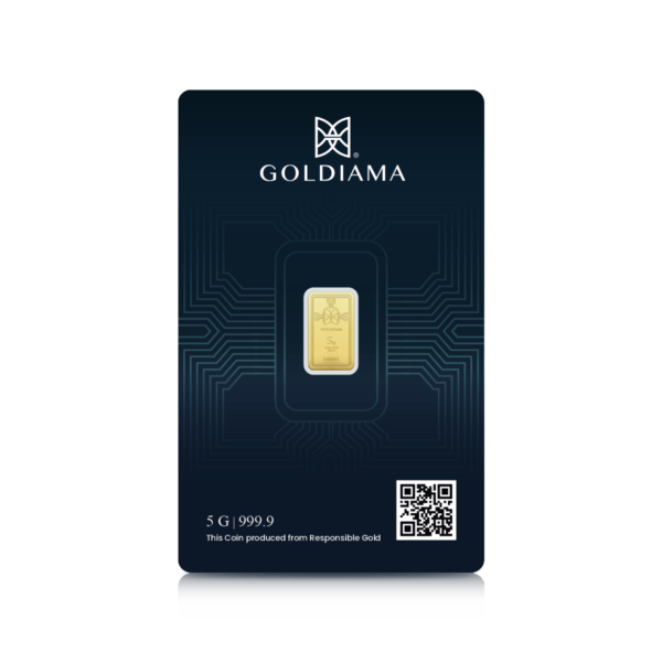 5 Gram Gold Bar 999.9 Purity